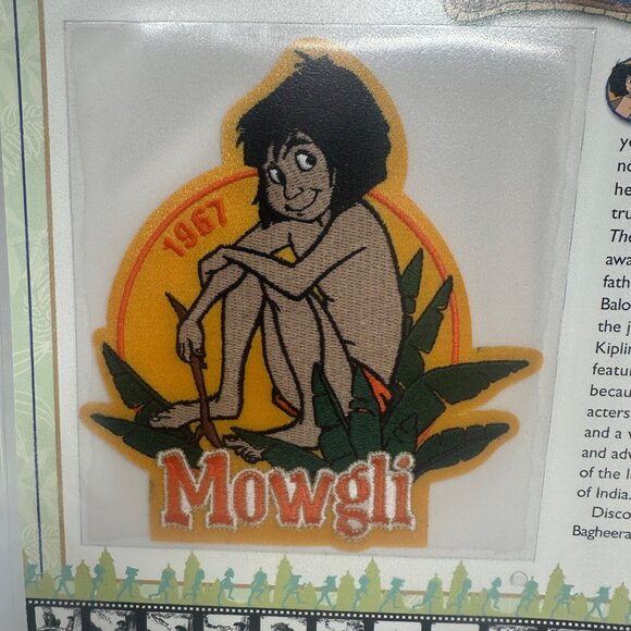 Disney Mowgli 1957 Collectible Patch With Story Card Willabee & Ward - Picture 2 of 4